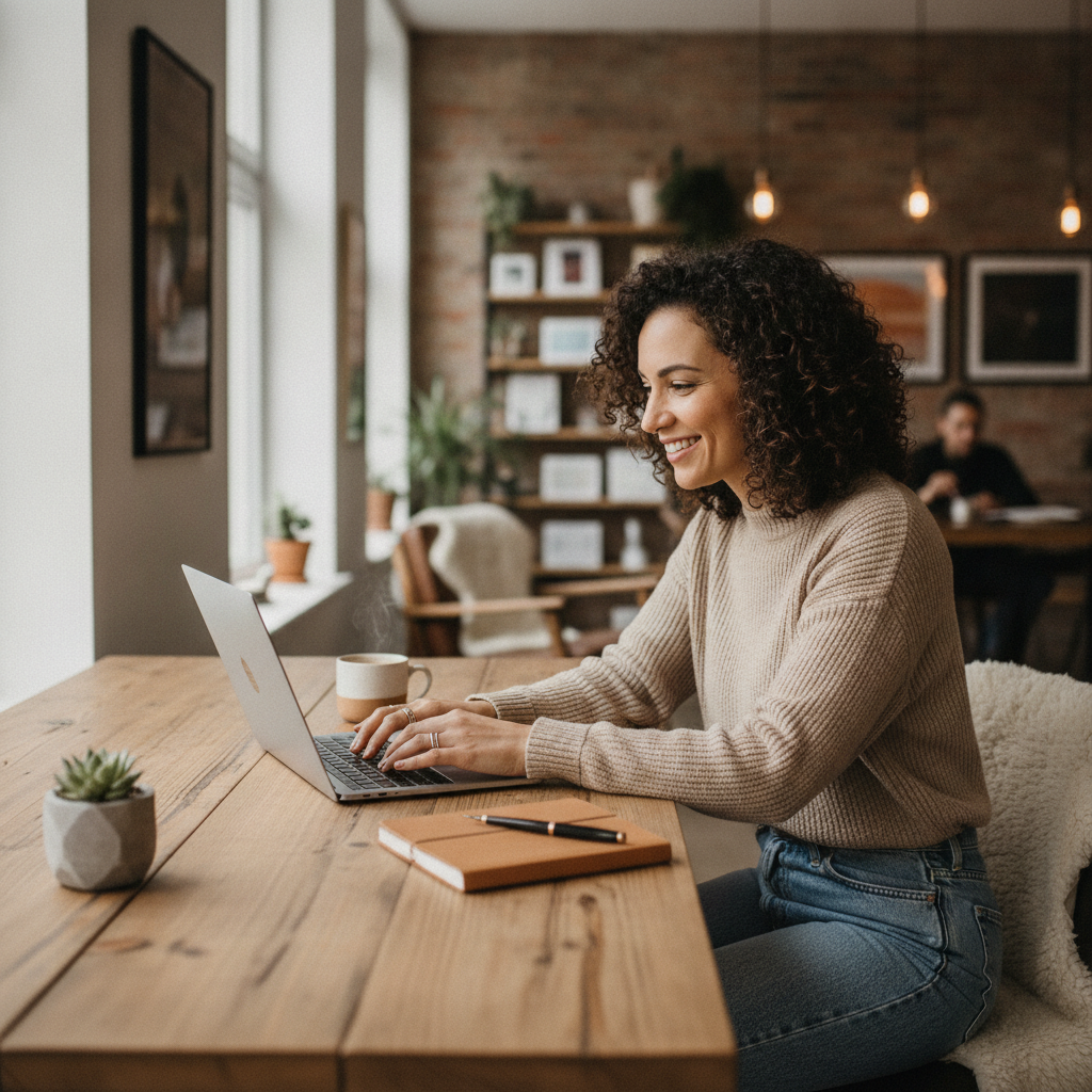 Self-employed freelance business owner planning health insurance coverage